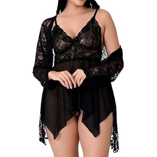 Women's Stylish Net Babydoll Lingerie Nighty Set for Women -Lingerie Honeymoon Nightwear Anniversary Dress for Girls & Women |