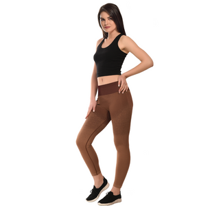 Seamless moisture-control Leggings Tights Brown