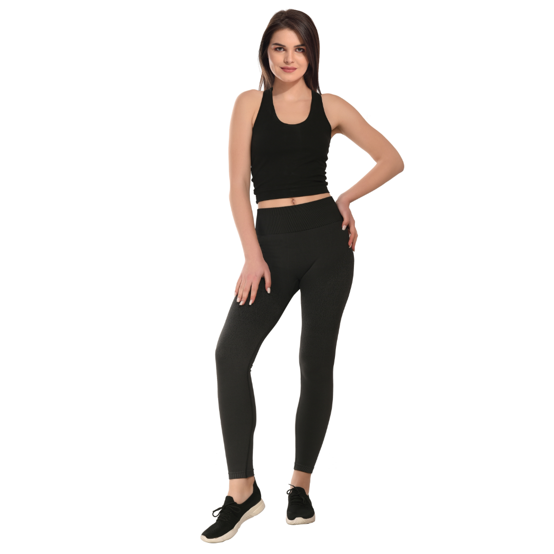 Seamless moisture-control Leggings Tights Black