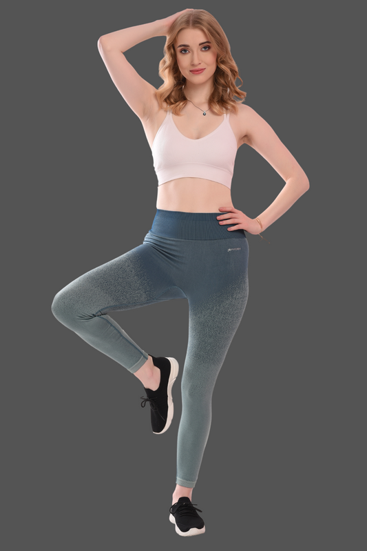 Seamless moisture-control Leggings tights Blue