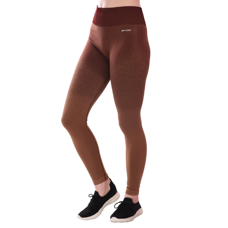 Seamless moisture-control Leggings Tights Brown