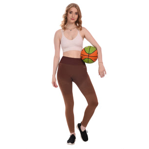 Seamless moisture-control Leggings Tights Brown