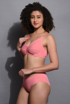 Seamless Lingeries Set Pink