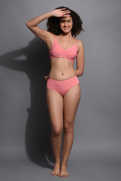 Seamless Lingeries Set Pink