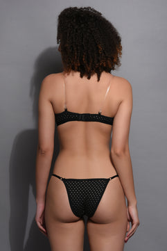 LINGERIES SET NON-PADDED - BIJLI BLACK